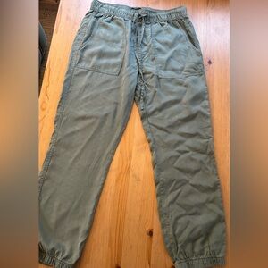 Sanctuary Womens Med Sage Olive Green Pull on Drawstring Jogger Lyocell Pants